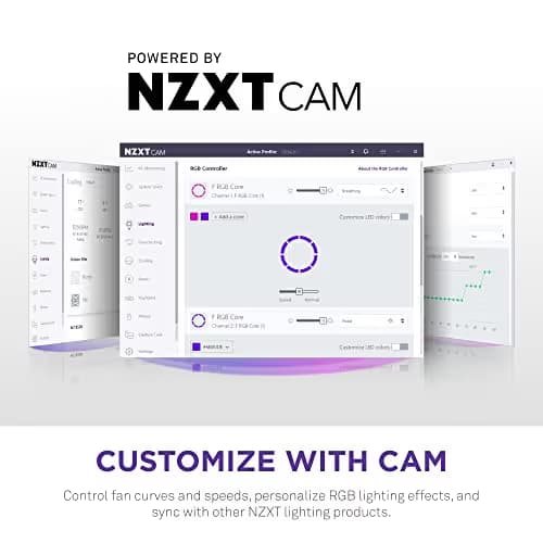 NZXT F Core 140mm White PWM RGB image