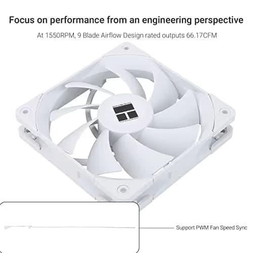 Thermalright TL-C12CW 120mm White PWM 66.17 CFM image