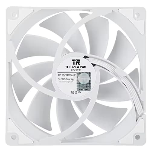 Thermalright TL-C12CW 120mm White PWM 66.17 CFM image