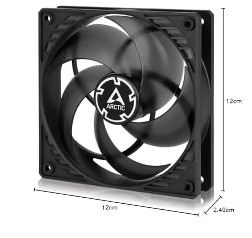 ARCTIC P12 PST 120mm Black / Translucent Black PWM 56.3 CFM PST image