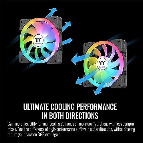 Thermaltake SWAFAN EX12 120mm Black ARGB PWM 3-Pack image