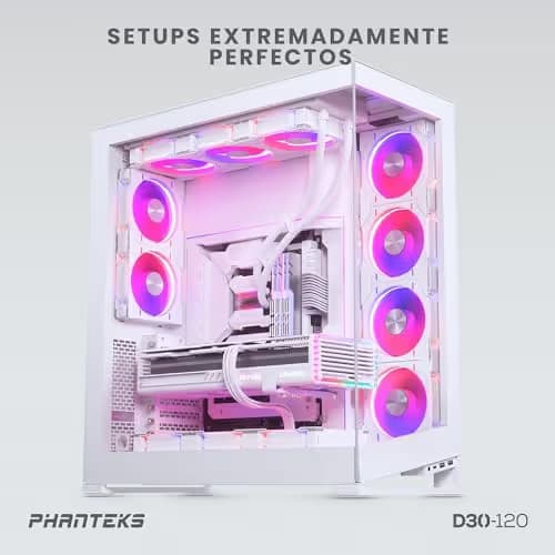 Phanteks D30-120 120mm White Addressable RGB PWM 64.3 CFM 3-Pack image