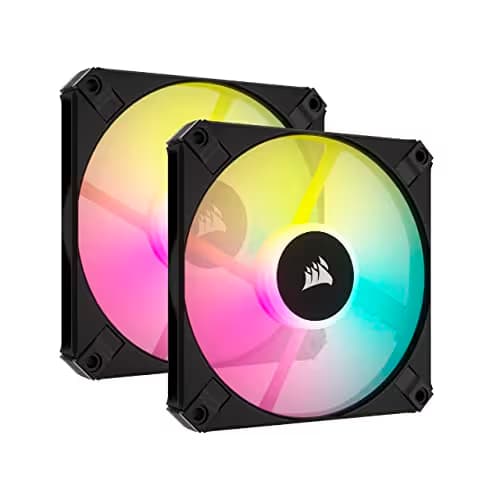 Corsair iCUE AF120 120mm Black RGB PWM SLIM 56.3 CFM 2-Pack image