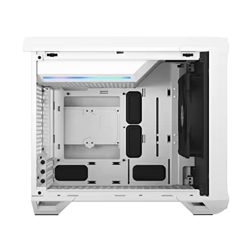 Fractal Design Torrent Nano Mini-ITX Tower White / Black with Tempered Glass Side Panel and USB 3.2 Gen 2 Type-C, USB 3.2 Gen 1 Type-A image
