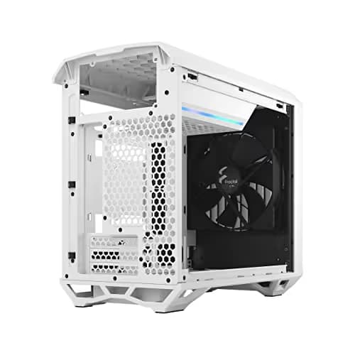 Fractal Design Torrent Nano Mini-ITX Tower White / Black with Tempered Glass Side Panel and USB 3.2 Gen 2 Type-C, USB 3.2 Gen 1 Type-A image