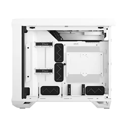Fractal Design Torrent Nano Mini-ITX Tower White / Black with Tempered Glass Side Panel and USB 3.2 Gen 2 Type-C, USB 3.2 Gen 1 Type-A image