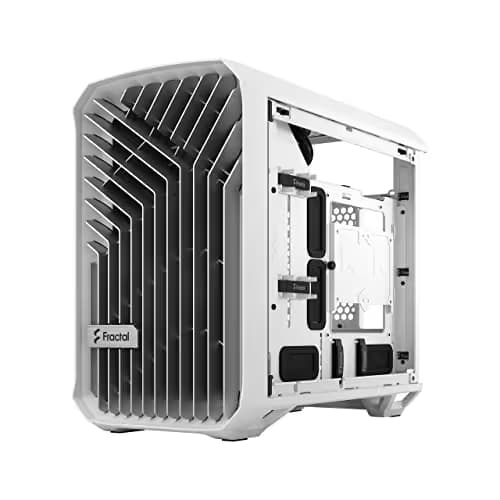 Fractal Design Torrent Nano Mini-ITX Tower White / Black with Tempered Glass Side Panel and USB 3.2 Gen 2 Type-C, USB 3.2 Gen 1 Type-A image