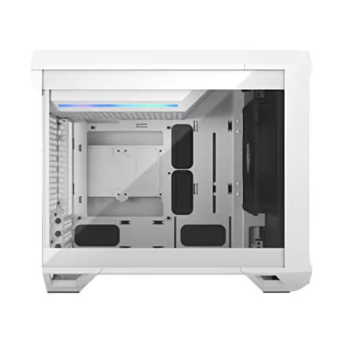 Fractal Design Torrent Nano Mini-ITX Tower White / Black with Tempered Glass Side Panel and USB 3.2 Gen 2 Type-C, USB 3.2 Gen 1 Type-A image