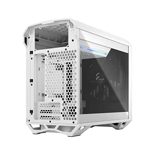 Fractal Design Torrent Nano Mini-ITX Tower White / Black with Tempered Glass Side Panel and USB 3.2 Gen 2 Type-C, USB 3.2 Gen 1 Type-A image
