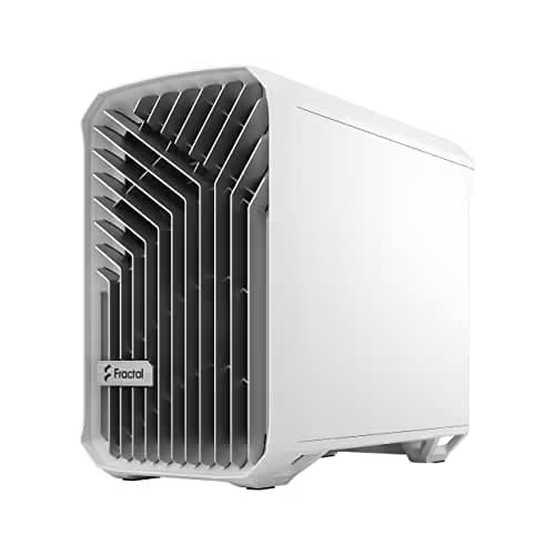Fractal Design Torrent Nano Mini-ITX Tower White / Black with Tempered Glass Side Panel and USB 3.2 Gen 2 Type-C, USB 3.2 Gen 1 Type-A image