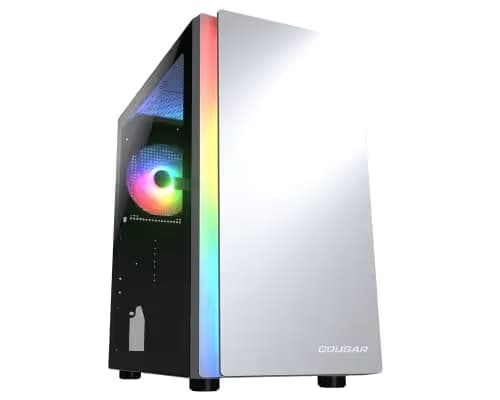Cougar Archon 2 ATX Mid Tower White Mesh RGB Tempered Glass Side Panel image
