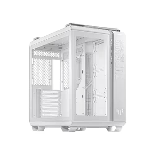 Asus TUF Gaming GT502 ATX Mid Tower White Tempered Glass Side Panel image
