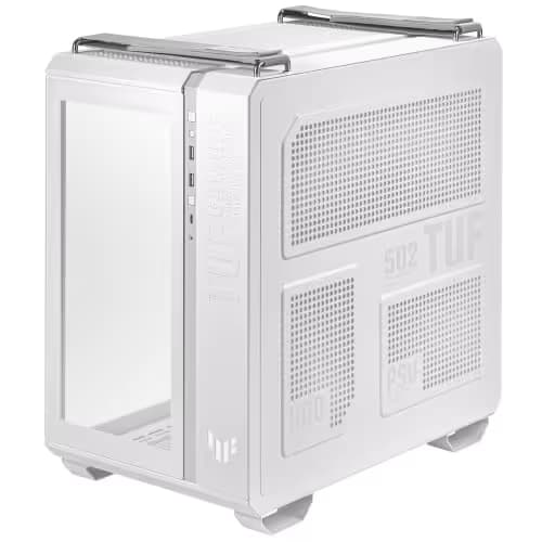Asus TUF Gaming GT502 ATX Mid Tower White Tempered Glass Side Panel image