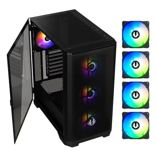 BitFenix Nova Mesh SE ATX Mid Tower Black Tempered Glass image