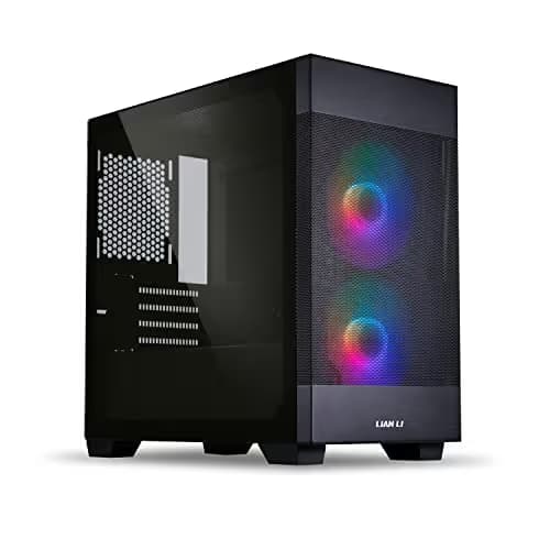 Lian Li LANCOOL 205M MESH Micro ATX Mini Tower Black Tempered Glass Side Panel main image