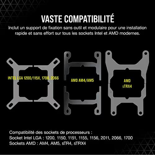 Corsair iCUE H100i ELITE CAPELLIX Water 240mm 75 CFM image