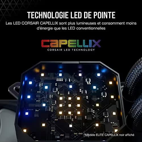 Corsair iCUE H100i ELITE CAPELLIX Water 240mm 75 CFM image