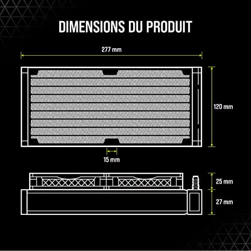 Corsair iCUE H100i ELITE CAPELLIX Water 240mm 75 CFM image