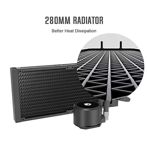 ID-COOLING FROSTFLOW X Water 280mm 76.8 CFM Black / Silver image