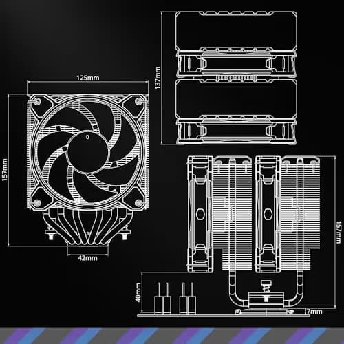 Cooler Master Hyper 622 Halo Air 157mm White image