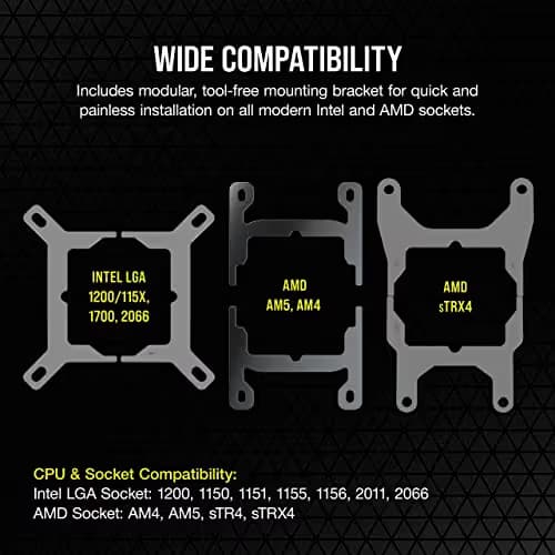 Corsair iCUE H115i ELITE CAPELLIX XT Water 280mm 89 CFM Black image