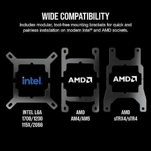 Corsair iCUE H100i RGB ELITE Water 240mm White image