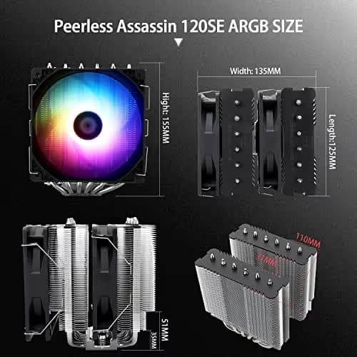 Thermalright Peerless Assassin 120 SE Air ARGB 66.17 CFM Black image