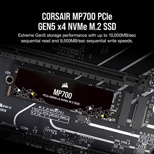 Corsair MP700 1TB SSD M.2-2280 PCIe 5.0 X4 NVMe image