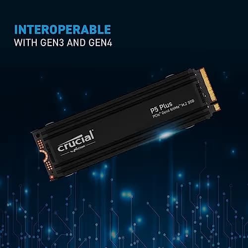 Crucial P5 Plus 2TB M.2 SSD PCIe 4.0 NVMe W/Heatsink image