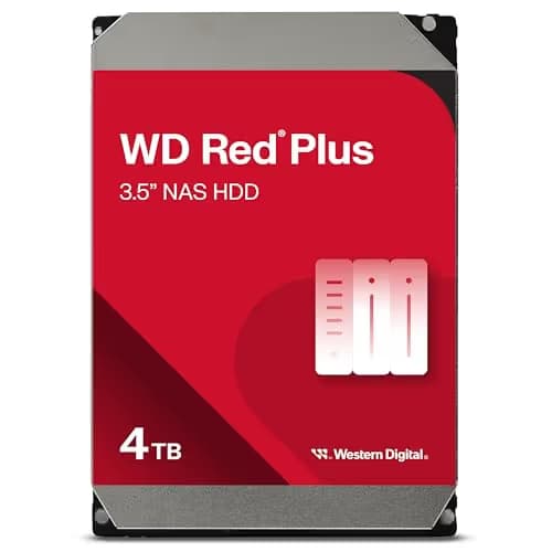 Western Digital Red Plus 4TB HDD 5400RPM 3.5" SATA 6.0 Gb/s Internal main image