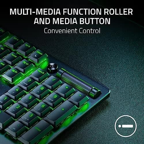 Razer DeathStalker V2 Pro Razer Purple Low-Profile Optical Clicky RGB Wireless Gaming Keyboard image