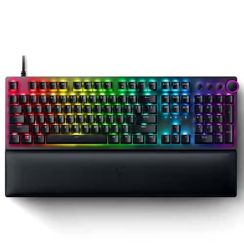 Razer Huntsman V2 Razer Purple Optical Clicky RGB Wired Gaming Keyboard image