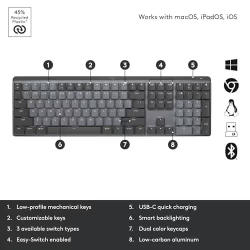 Logitech MX Mechanical Wireless Slim Keyboard image