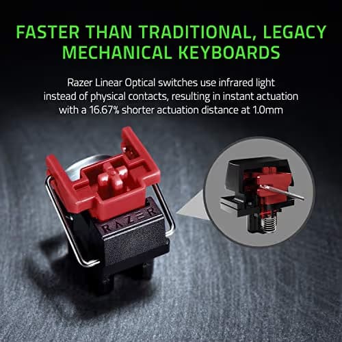 Razer Huntsman Mini RGB Wired Razer Red Optical Linear Gaming Keyboard image