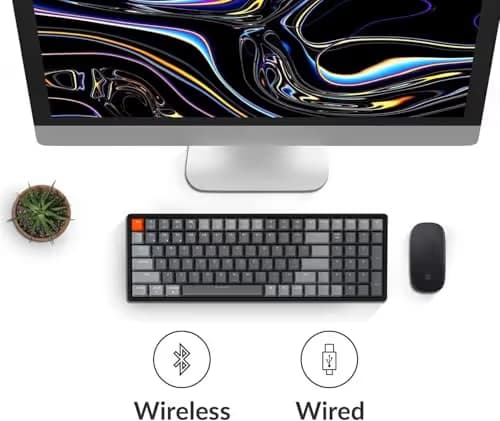 Keychron K4 V2 RGB Bluetooth/Wired Standard Gateron G Pro Blue Mechanical Keyboard image