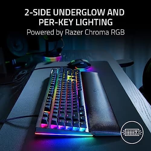 Razer BlackWidow V4 RGB Wired Razer Yellow Mechanical Gaming Keyboard image