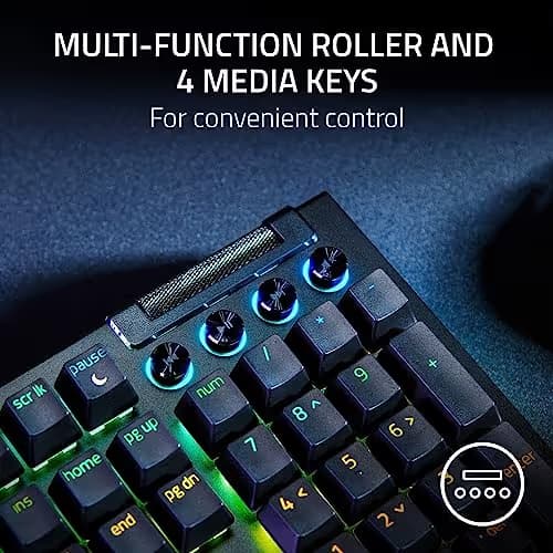 Razer BlackWidow V4 RGB Wired Razer Yellow Mechanical Gaming Keyboard image