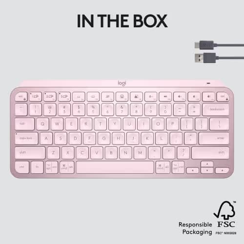 Logitech MX Keys Mini Bluetooth Wireless Wired Keyboard image