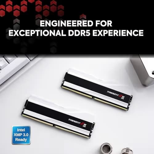 G.Skill Trident Z5 RGB White / Black DDR5-6400 CL32 64GB (2x32GB) image