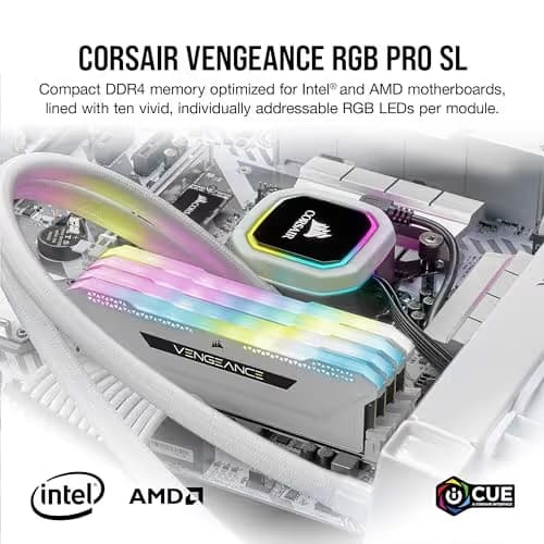 Corsair Vengeance RGB Pro SL White / Black DDR4-3200 CL16 32GB (2x16GB) image
