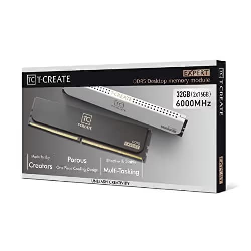 TEAMGROUP T-Create Expert White DDR5-6000 CL30 32GB (2x16GB) image