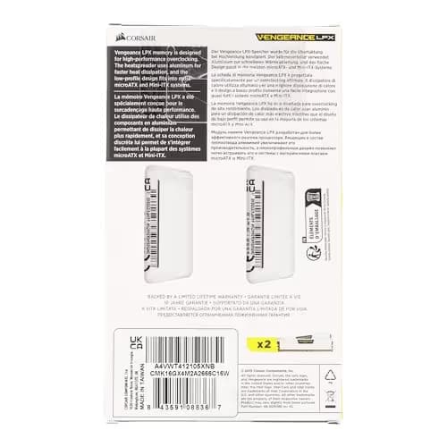 Corsair Vengeance LPX White DDR4-2666 CL16 16GB (2x8GB) image