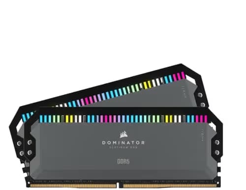 Corsair Dominator Platinum RGB Gray / Black DDR5-6000 CL40 64GB (2x32GB) image