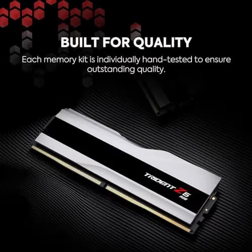 G.Skill Trident Z5 RGB White / Black DDR5-6000 CL30 32GB (2x16GB) image