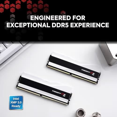 G.Skill Trident Z5 RGB White / Black DDR5-6000 CL30 32GB (2x16GB) image