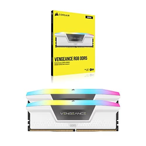 Corsair Vengeance RGB White / Black DDR5-6000 CL40 64GB (2x32GB) image