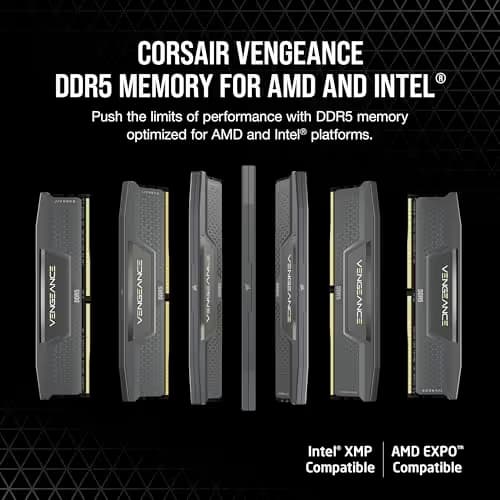 Corsair Vengeance Black / Silver DDR5-6000 CL30 32GB (2x16GB) image