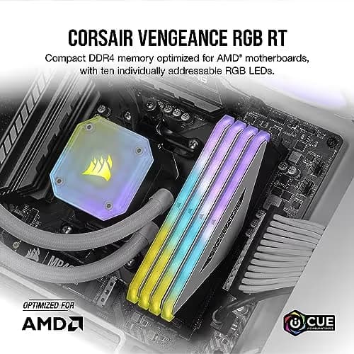 Corsair Vengeance RGB RT White / Black DDR4-3600 CL18 32GB (2x16GB) image