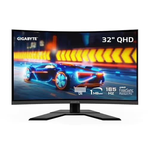 Gigabyte G32QC A 31.5" 1440p 165Hz VA Curved Monitor main image