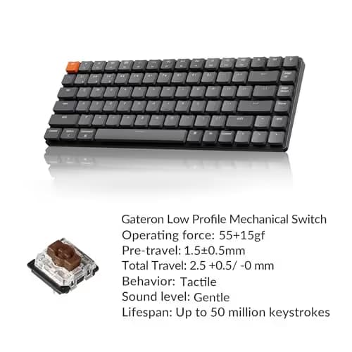 Keychron K3 V2 Ultra-slim RGB Wired/Wired/Bluetooth Standard Keyboard image